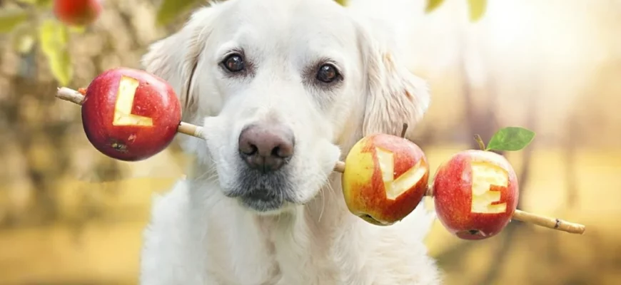 Можно ли собакам есть яблоки?