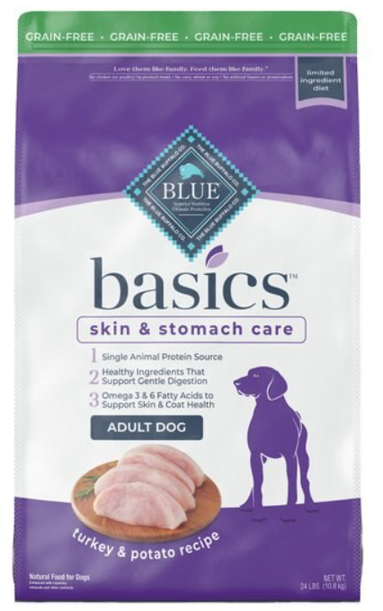 Blue Buffalo Basics Limited Ingredient Diet индейка и картофель
